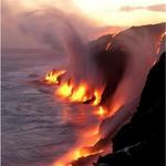 Kalapana, Hawaii where the sea meets the lava.